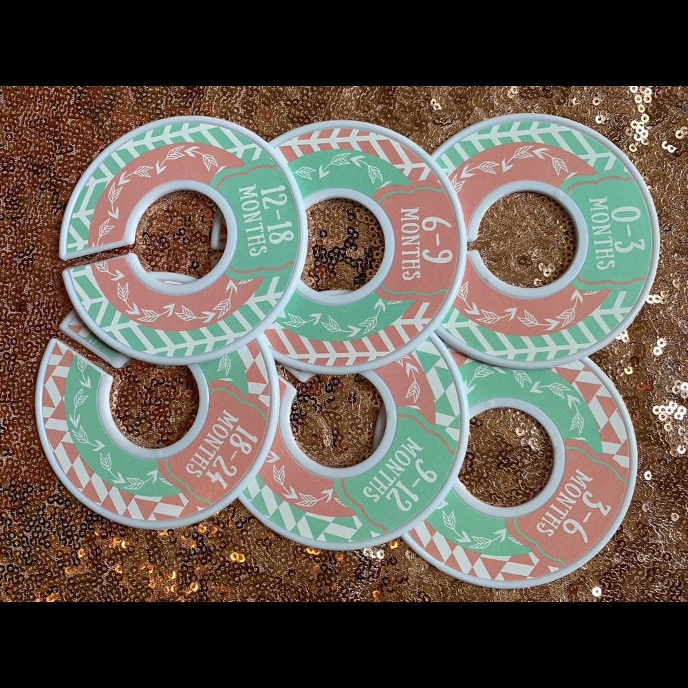 Baby closet organizer dividers